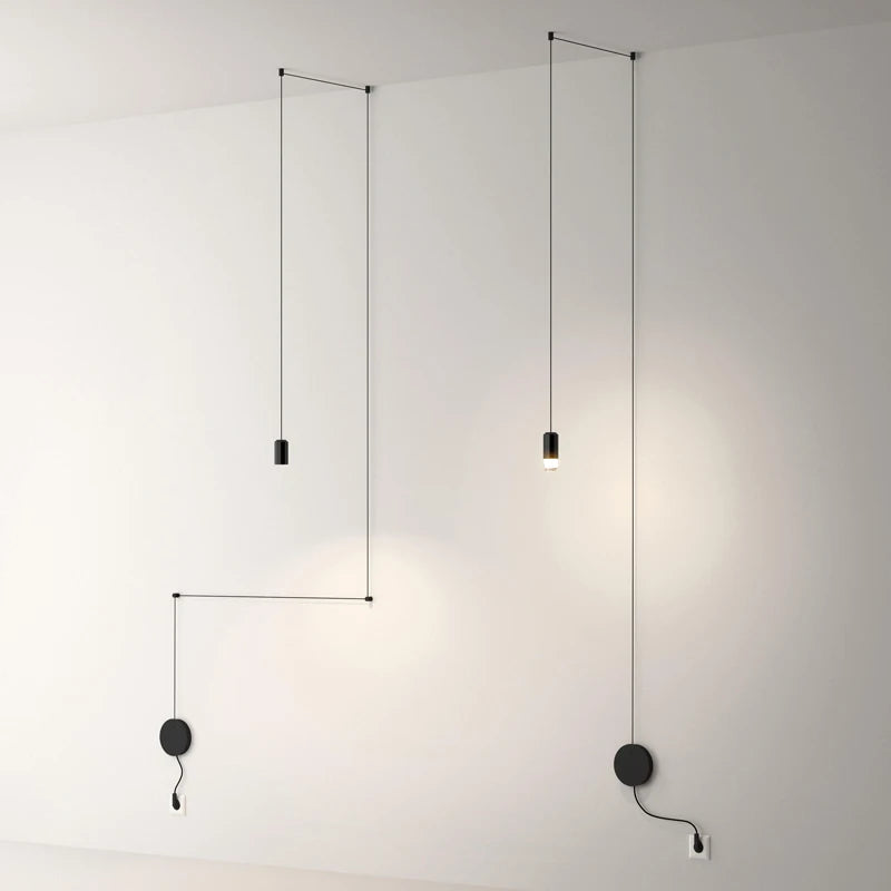 Nordic Iron Pendant Light Multi-Drop Hanging Lamp