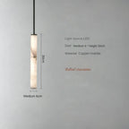Minimalist Copper Marble Pendant Light for Bedroom