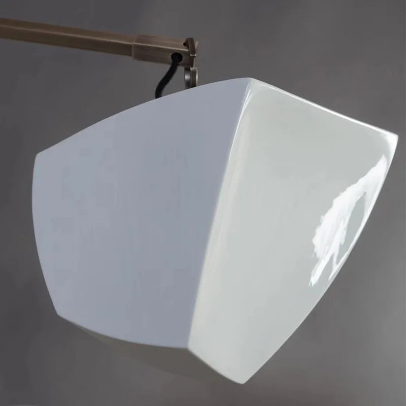Minimalist White Ceramic Pendant Light Dimmable