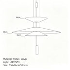 Minimalist Iron Pendant Light - Nordic UFO Design