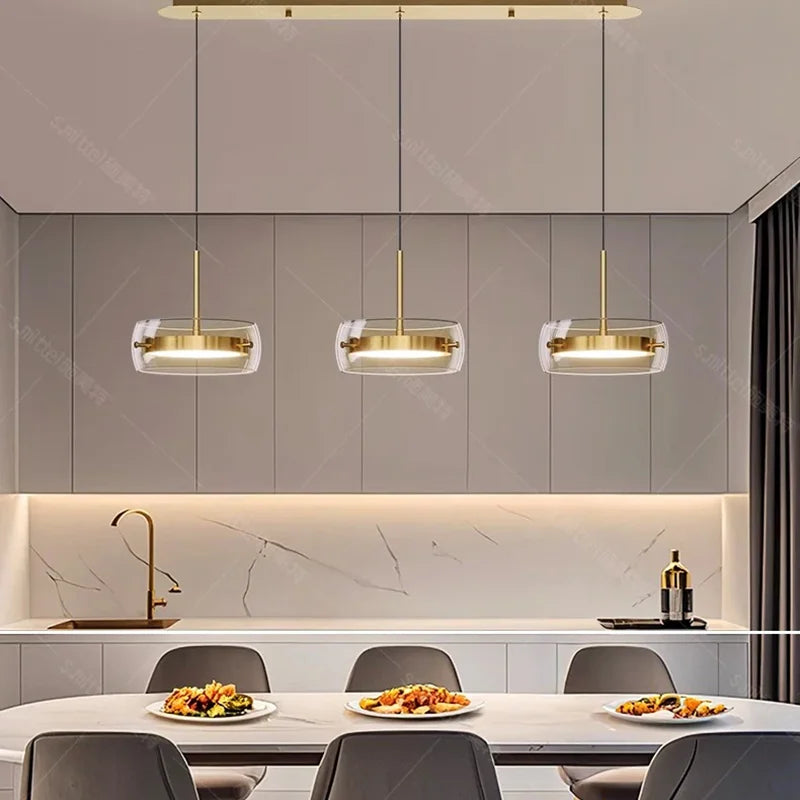 Nordic Glass Pendant Light for Dining Room