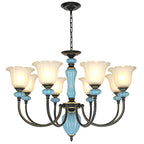 Retro Rustic Ceramic Chandelier Dining Room