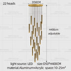 Minimalist Aluminum Pendant Light for Staircase