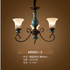 French Style Ceramic LED Chandelier - Classic Design