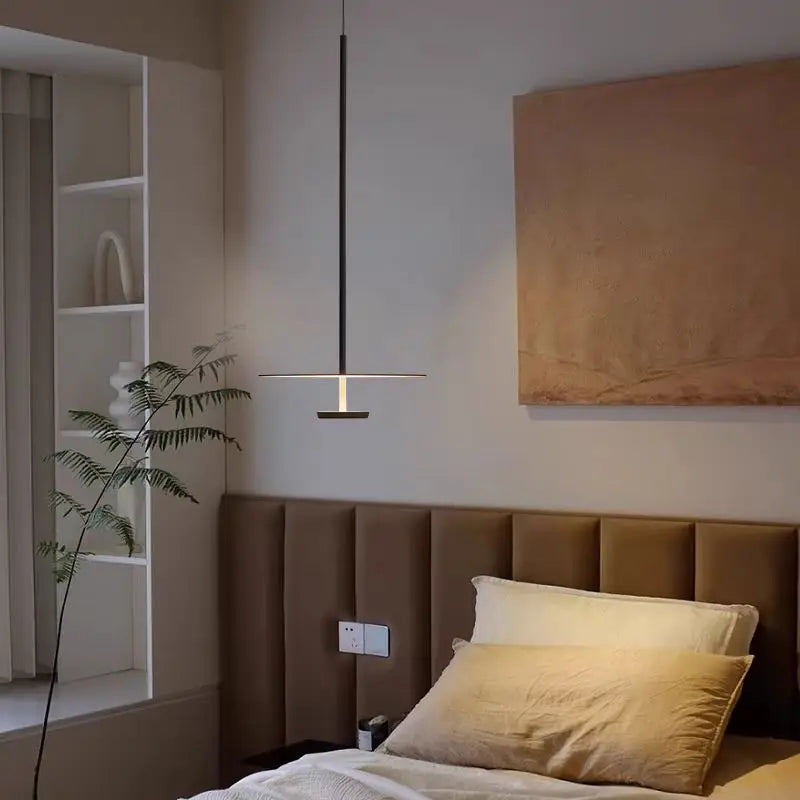 Minimalist Iron Pendant Light for Bedroom