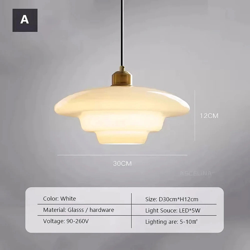 Minimalist Glass Pendant Light for Dining Room