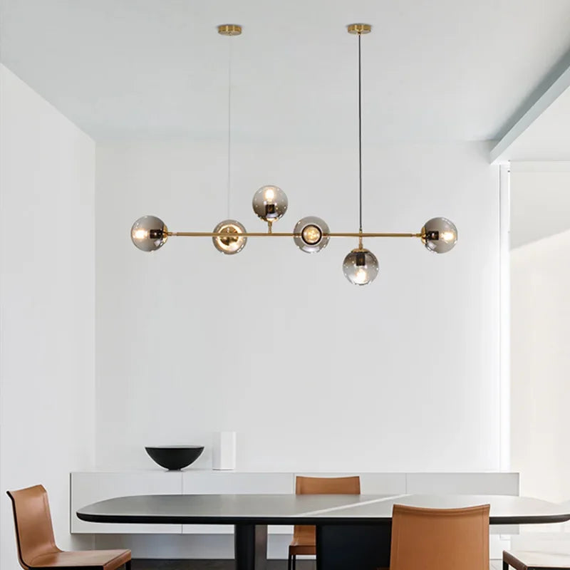 Minimalist Glass Pendant Light for Dining Room