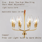 Modern Glass Chandelier Pendant Light