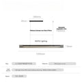 Minimalist Linear Pendant Light with Metal Finish