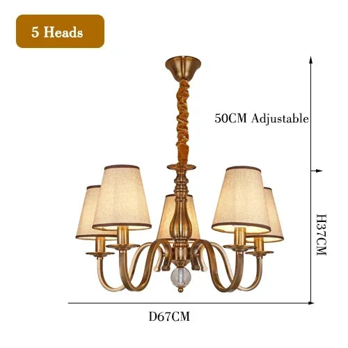 Iron Rustic LED Chandelier Suspension Light
