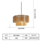 Bohemian Rattan Pendant Light for Dining Room