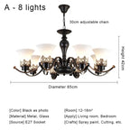 Vintage Iron Glass Pendant Chandelier Retro Loft