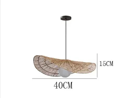 Bohemian Rattan Pendant Light Woven Hanging Lamp