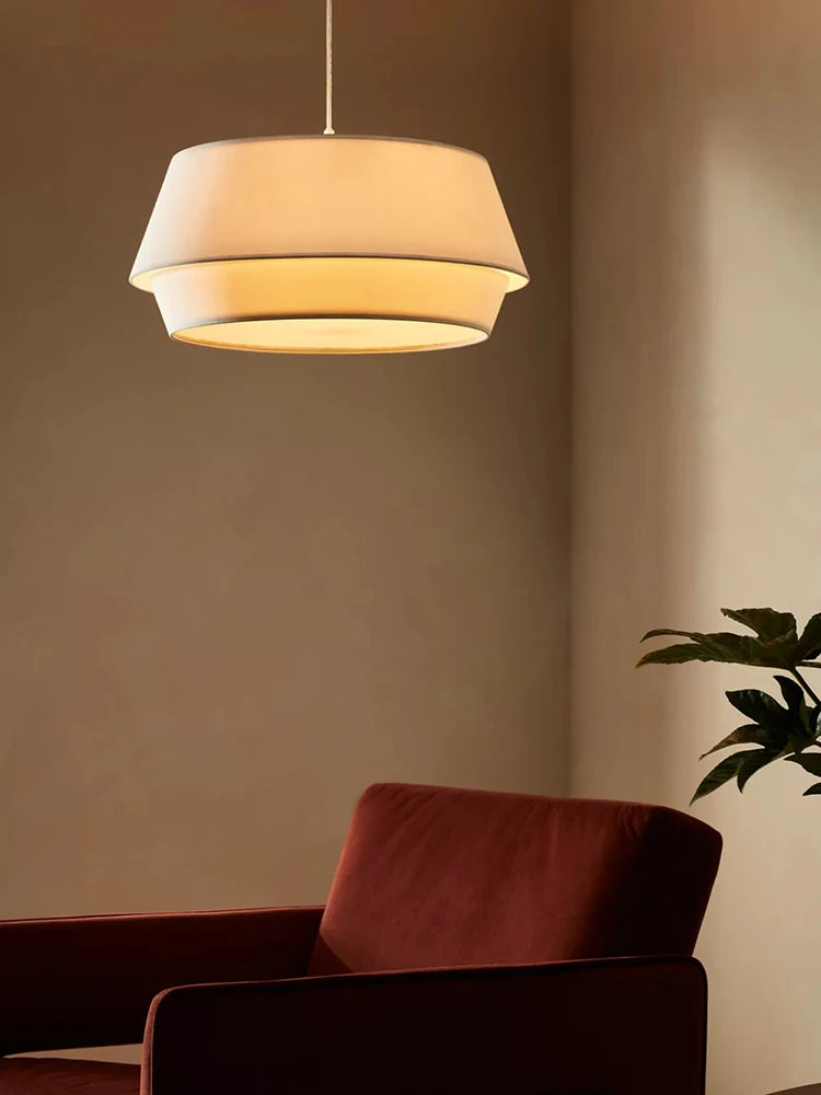 Minimalist Fabric Pendant Light for Living Room