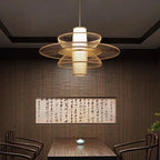 Bohemian Rattan Pendant Light for Bedroom