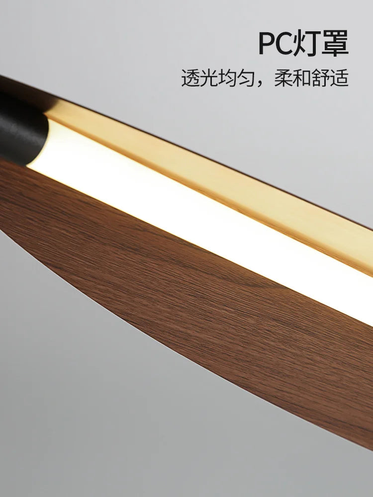 Lámpara Colgante Minimalista de Madera para Comedor