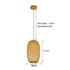 Modern Gold Mesh Pendant Chandelier Light