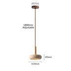 Hot Selling Pendant Lamps Wabi Sabi Circular Yellow Stone Commercial Home Decoration Restaurant Room LED Droplight