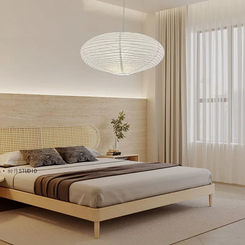 Minimalist Rice Paper Pendant Light for Dining Room