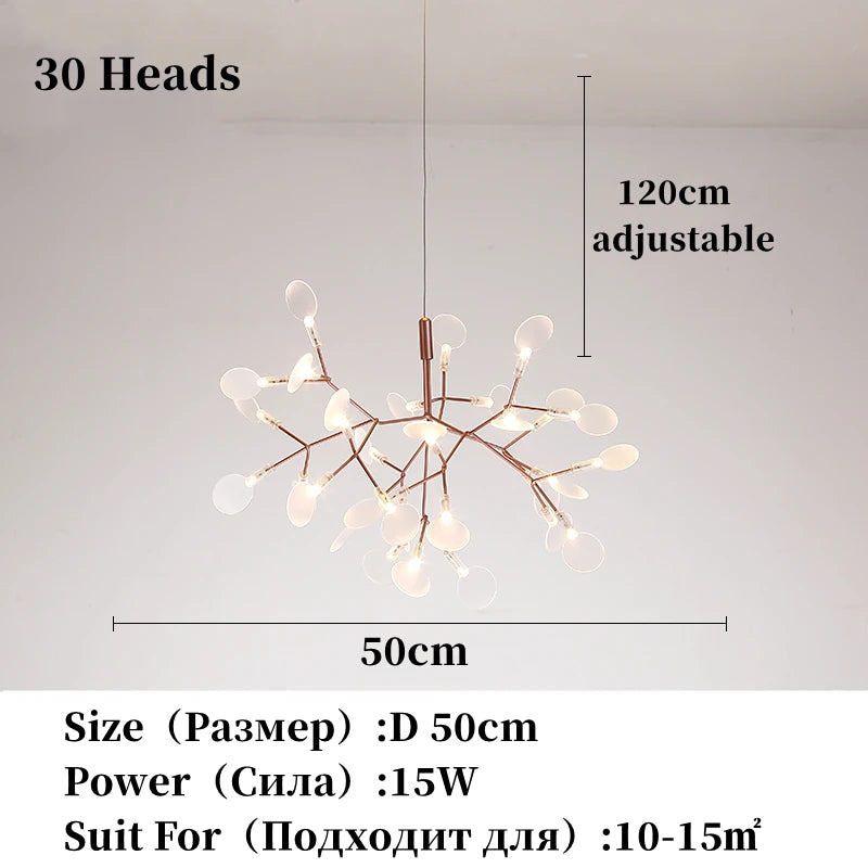 Modern Stainless Steel Ring Pendant Chandelier