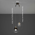 Nordic Minimalist Crystal Glass Pendant Light Bedroom