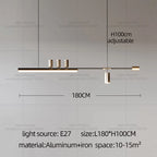 Lámpara Colgante Minimalista de Cobre para Comedor