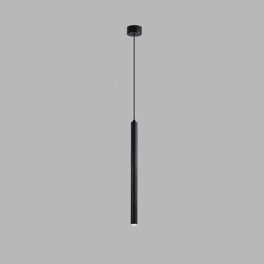 Minimalist Iron Tube Pendant Light for Bedroom