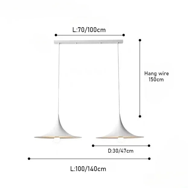 Minimalist Metal Pendant Light for Dining Room