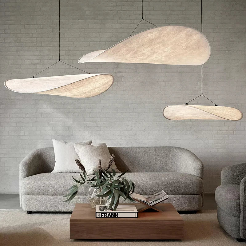 Nordic Silk LED Pendant Chandelier - Adjustable Hanging Lamp
