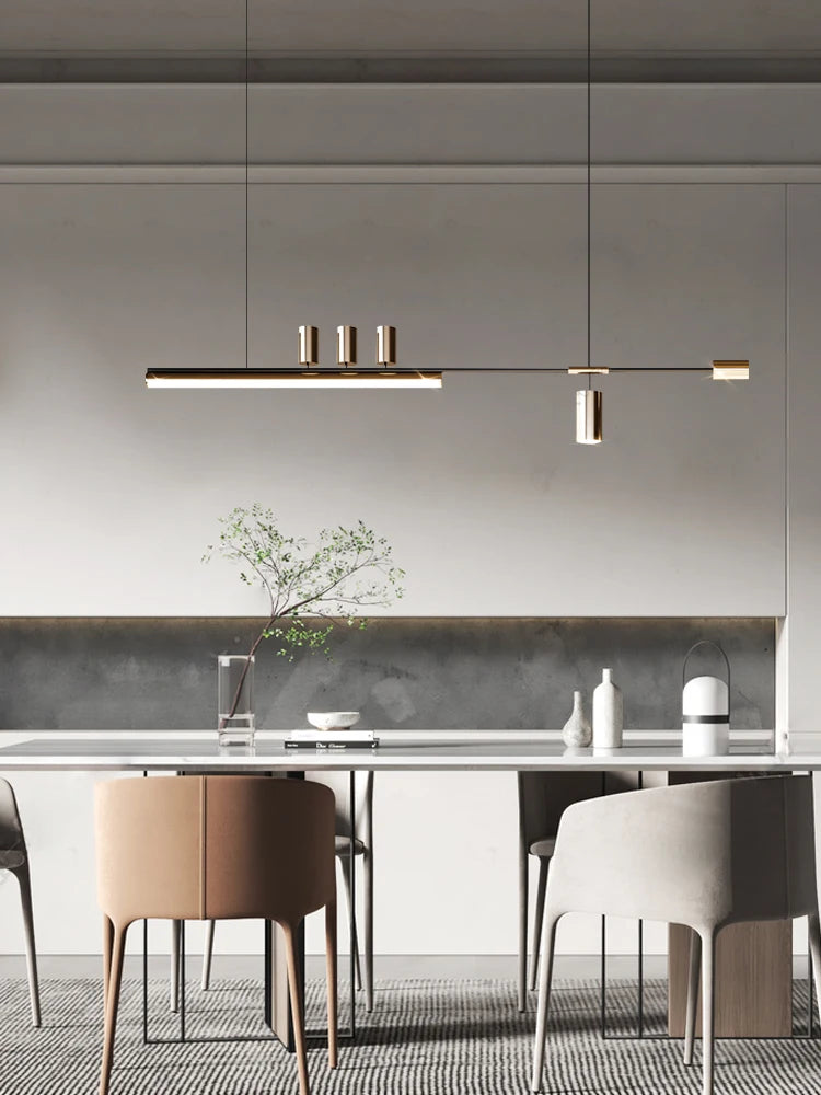 Minimalist Copper Pendant Light for Dining Room