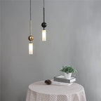 Nordic Light Luxury Pendant Lights Gold Black Iron Art Chandeliers LED Restaurant Bedroom Bedside Glass Decoration Hanging Lamp
