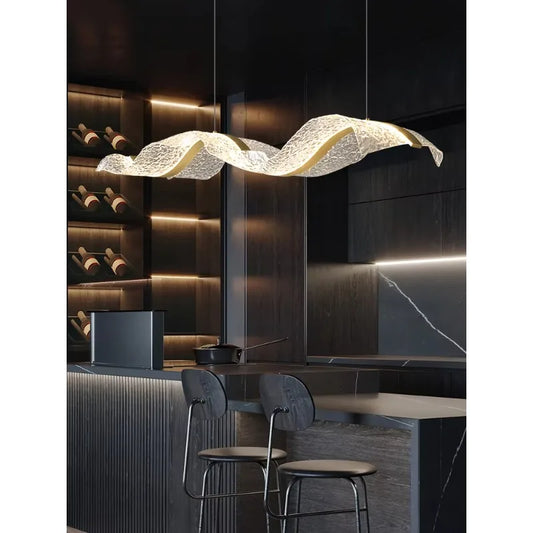 Nordic Wave LED Pendant Light for Dining Room