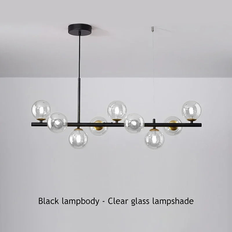Lámpara Colgante Nórdica de Cristal de Burbujas para Comedor
