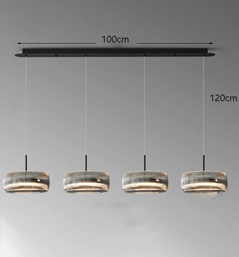 Lámpara Colgante Minimalista de Cristal para Comedor