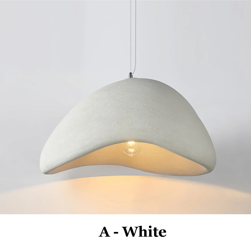 Minimalist White Iron Pendant Light for Dining Room