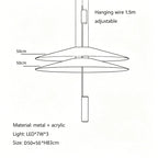 Minimalist Iron Pendant Light - Nordic UFO Design