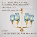 Modern Glass Chandelier Pendant Light