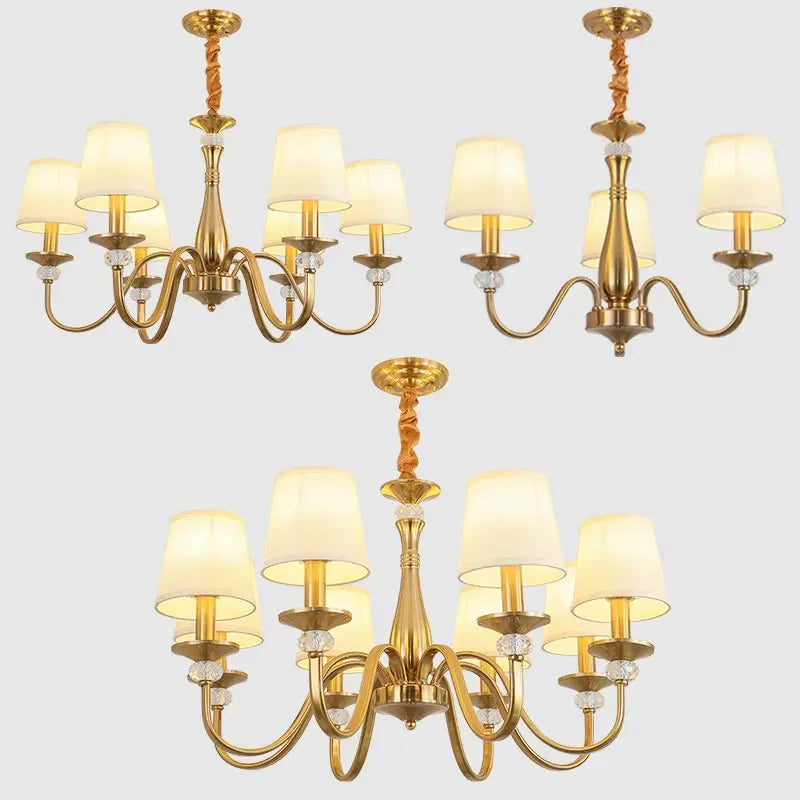 Rustic Iron Crystal Chandelier Pendant Light
