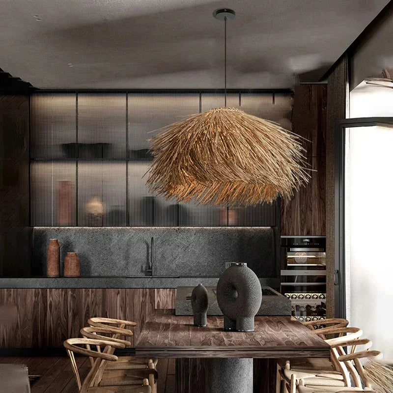 Wabi-sabi Grass Pendant Light Ceiling Fixture