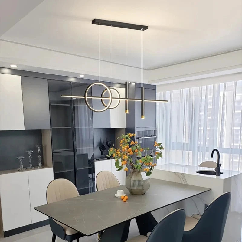 Minimalist Iron Pendant Light for Dining Room