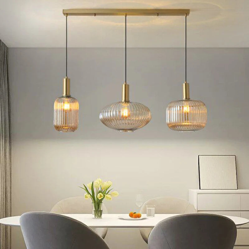 Nordic Glass Pendant Light for Dining Room