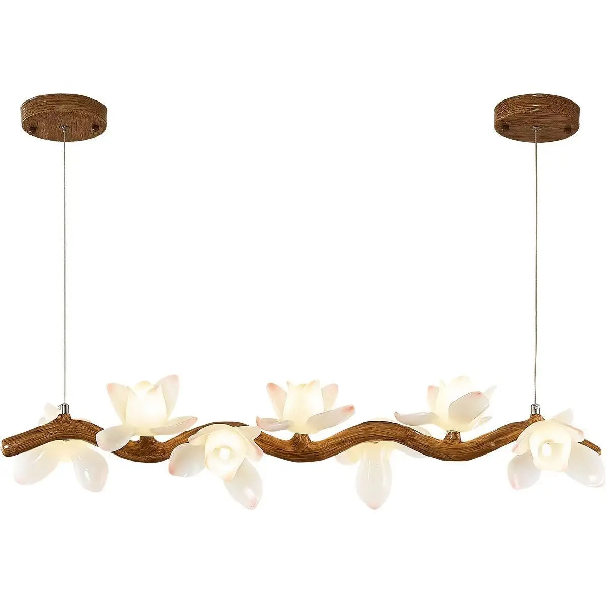 Modern Tree Branch Iron Chandelier with LED Lotus