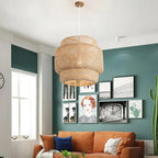 Nordic Bamboo Woven Pendant Light 30cm