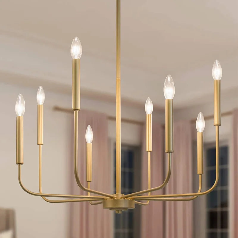 Modern Minimalist Iron Chandelier Hanging Lamp