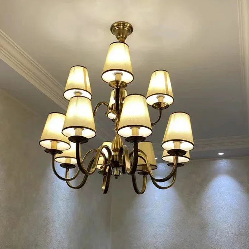 Iron Rustic LED Chandelier Suspension Light
