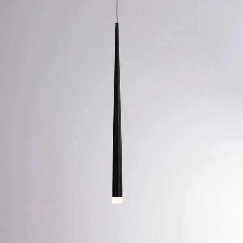 1Piece 30/40/50CM Cone LED Pendant Light Dia3cm Conical Aluminum Restaurant Bar Cafe Hanging Lamp Kitchen Dining Room Droplight