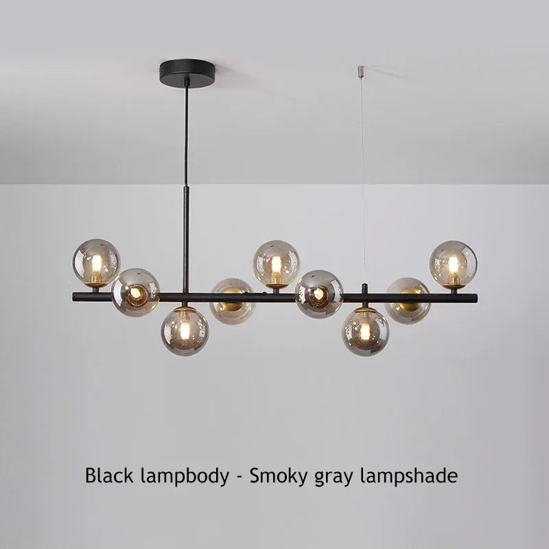 Nordic Glass Bubble Pendant Light for Dining Room