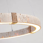 Minimalist Travertine Stone Pendant Light for Dining