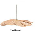 Sheer Petal Flower Fabric Pendant Light in Nine Colors for Bedroom