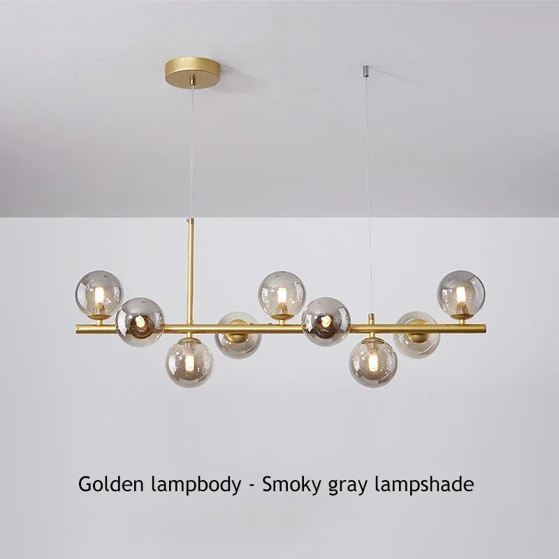 Nordic Glass Bubble Pendant Light for Dining Room